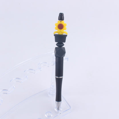 Sunflower Silicone Beaded Pens Handmade Office School Supplies Gift 15