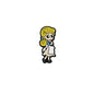 20Pcs Silicone Focal Beads Cartoon Princess Sitting Pose 11