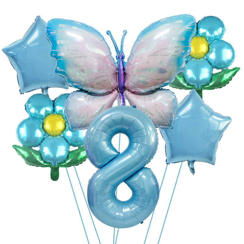Butterfly Foil Balloon Set Birthday Party Decoration 40 Inch 10