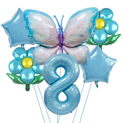 Butterfly Foil Balloon Set Birthday Party Decoration 40 Inch 10