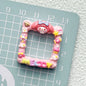 10Pcs Cute Photo Frame Acrylic Beads Bright Sanrio DIY Craft 9