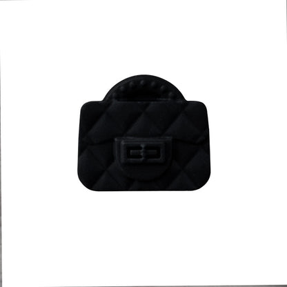 10pcs Silicone Focal Beads Bag Design Quilted Texture 8