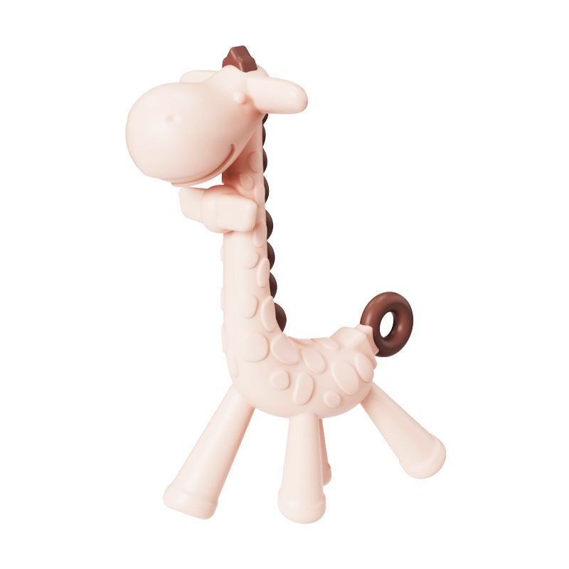 Giraffe Silicone Teether Baby Soothing Toy in Multiple Colors 9
