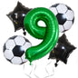 Green Digital Football Foil Balloon Set Birthday Party Decoration 2Set 32 Inch 14
