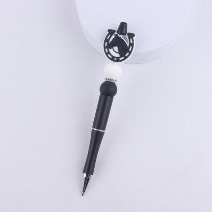 Animal Bee Dog Silicone Beaded Pens Handmade Novelty Pen Gift 15
