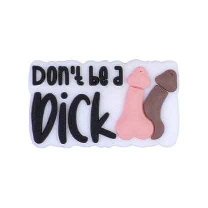 20pcs Silicone Focal Beads Funny Magic Mirror with Words 9