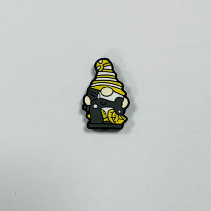 20Pcs Silicone Focal Beads Cartoon Dwarf Front Facing 14
