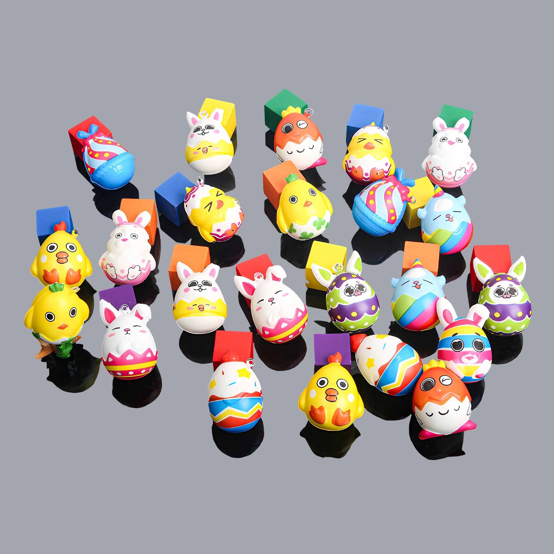 PU Foam Easter Egg Shape Squeeze Squishy Toy Random Style 2