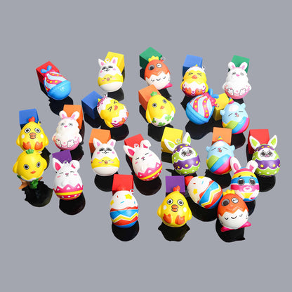 PU Foam Easter Egg Shape Squeeze Squishy Toy Random Style 2