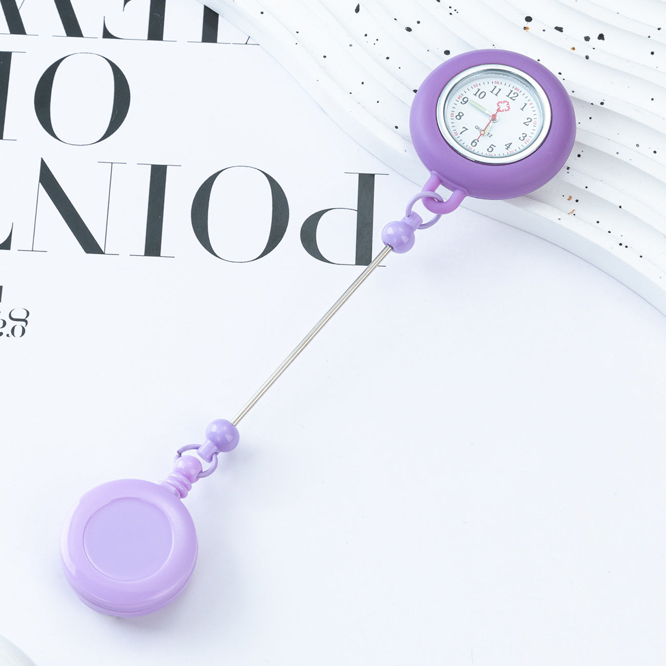 Beadable Glow In The Dark Pocket Watch Silicone DIY Nurse Doctor Gift 16