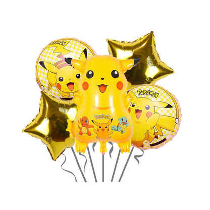 Pikachu Foil Balloon Set Children Birthday Party Decoration 5
