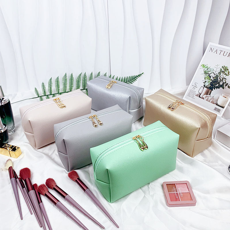 PU Leather Makeup Bag Cosmetic Travel Portable Toiletry Storage Bag 3