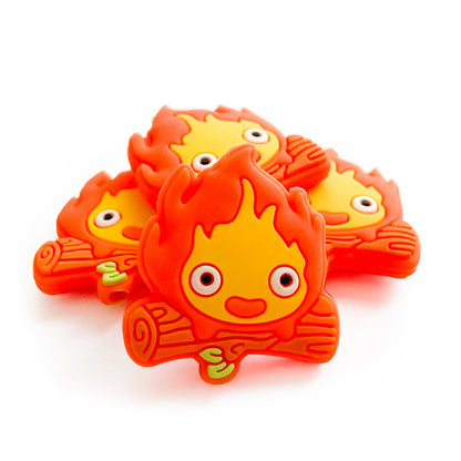 20Pcs Silicone Focal Beads Small Fire Front Facing