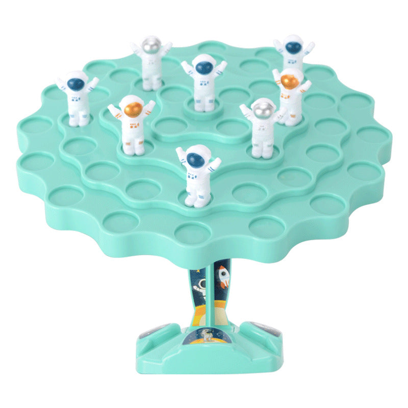 Plastic Balance Table Game Toy with Astronaut Battle Figures