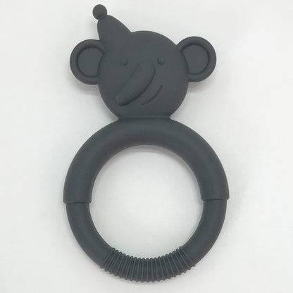 Silicone Baby Teething Toy Snowman Shape 2 Pcs Set 12