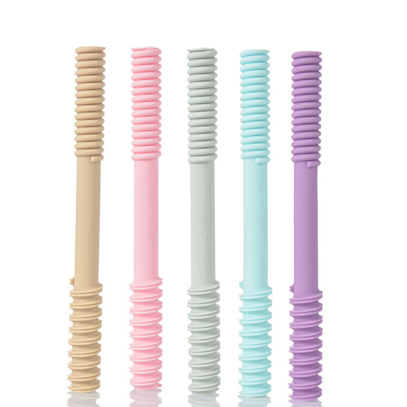 Silicone Baby Teething Tubes Teether Toy for Babies 3 Months+ 11