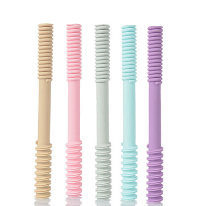 Silicone Baby Teething Tubes Teether Toy for Babies 3 Months+ 11