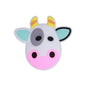 20pcs Silicone Focal Beads Cow Face Smiling Expression Bulk Pack 9
