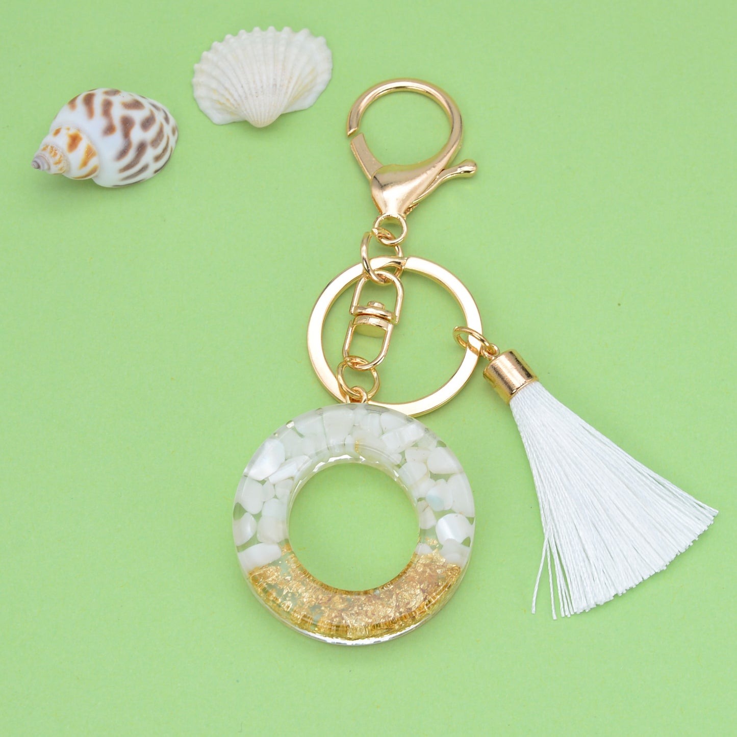 Tassel Letter Keychain A to Z Resin Initial Charm 44