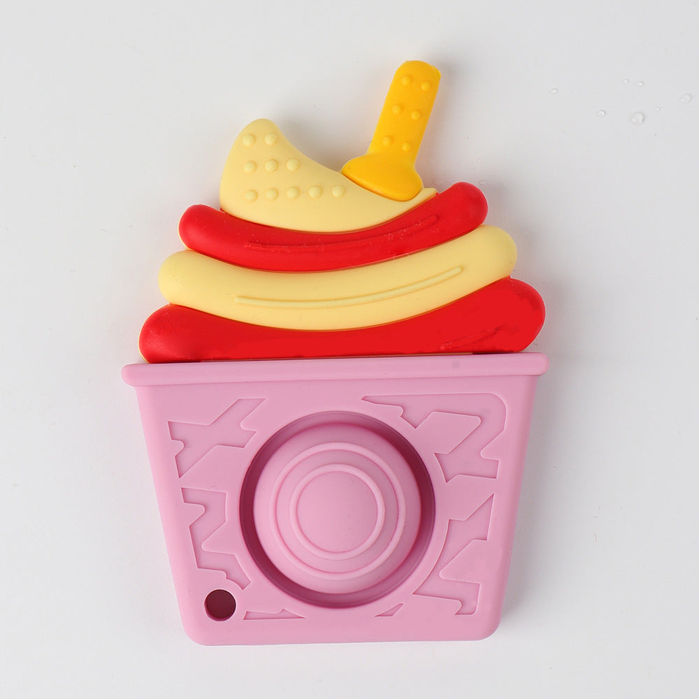 Silicone Ice Cream Baby Teething Toy for Infants 4