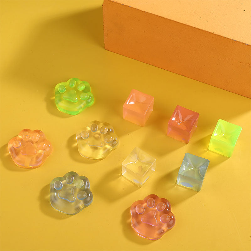 TPR Squishy Ice Cube Squeeze Toy Soft Sensory Squishy Toy 4