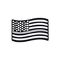 20Pcs Silicone Focal Beads Red Blue Flag Waving Design 8