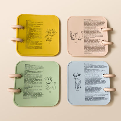 Silicone Baby Finger Training Flip Page Bath Teether 3