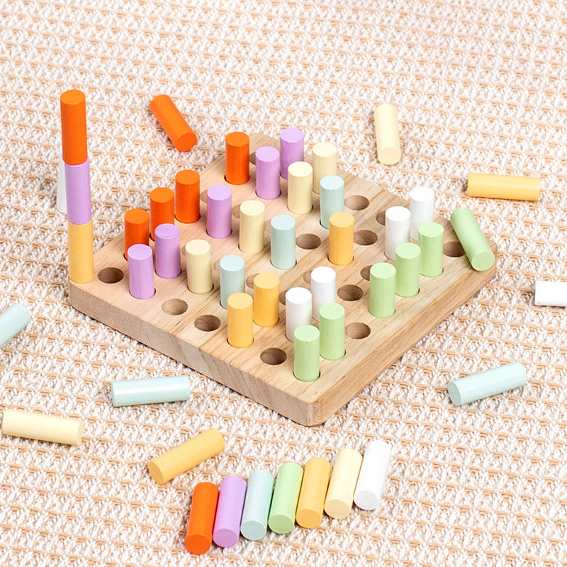 Wooden Montessori Toys Training Stick Insertion Sorting Toy 4