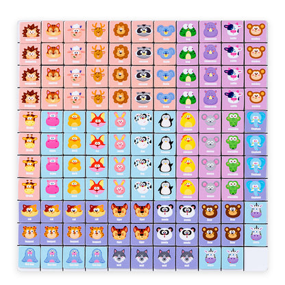 Wooden Magnetic Animal Montessori Toys Educational Board 30cm 4