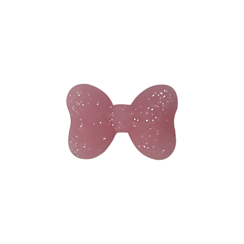 20Pcs Silicone Focal Beads Bow Cross Solid Luminous Design 8