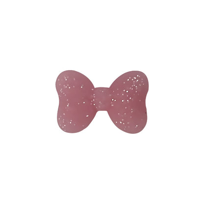 20Pcs Silicone Focal Beads Bow Cross Solid Luminous Design 8