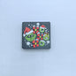 20Pcs Silicone Focal Beads Christmas Green Furry Character Scowling Face Set 6