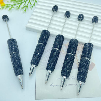 Full Solid Color Rhinestone Beadable Ballpoint Pens DIY Craft Supplies 10