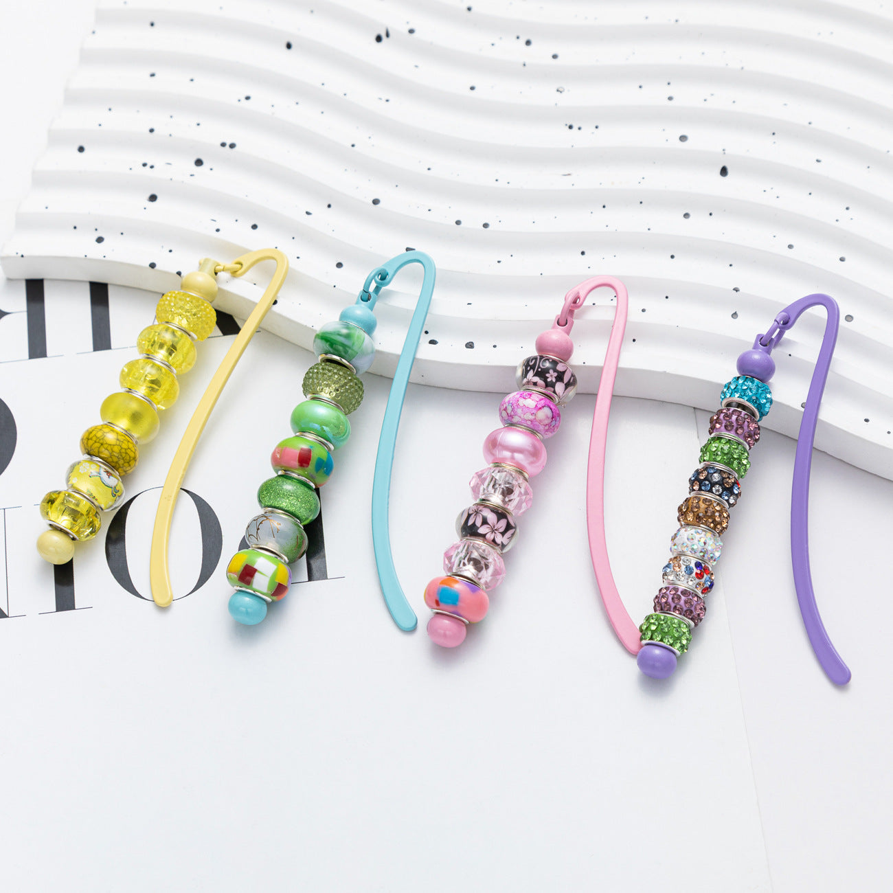 Beadable Bookmark Metal Creative DIY Metal Bookmark Craft Supplies 4
