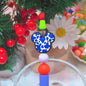 20Pcs Silicone Focal Beads Round Ear Mouse Character with Multi-Color Spots 8