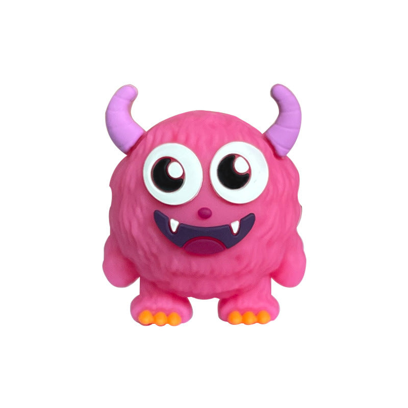 20Pcs Silicone 3D Focal Beads Cute Monsters Front Facing 9