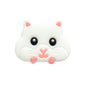20pcs Silicone Focal Beads Hamster Front Facing Design 8