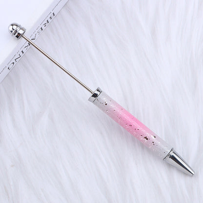 UV Plating Starry Sky Sequins Gradient Beadable Ballpoint Pens DIY Craft Supplies 9