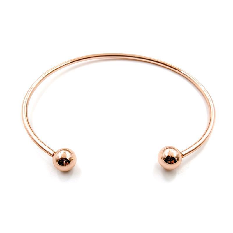 Beadable Bracelet Titanium Steel C-Shaped Open Bangle DIY Craft Supplies 8