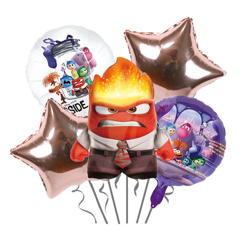 Inside Out Foil Balloon Set Birthday Party Decoration 5pcs 11