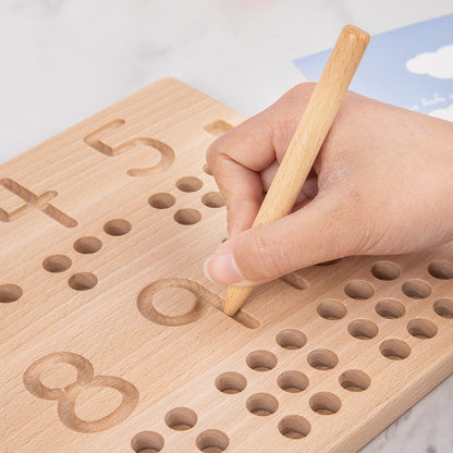 Wooden Montessori Toys Digital Counting Board Educational Toy 3