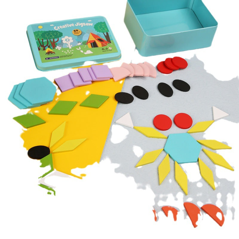 Wooden Puzzle Montessori Toys Educational Toy 12.5x9.5x4.2cm 5