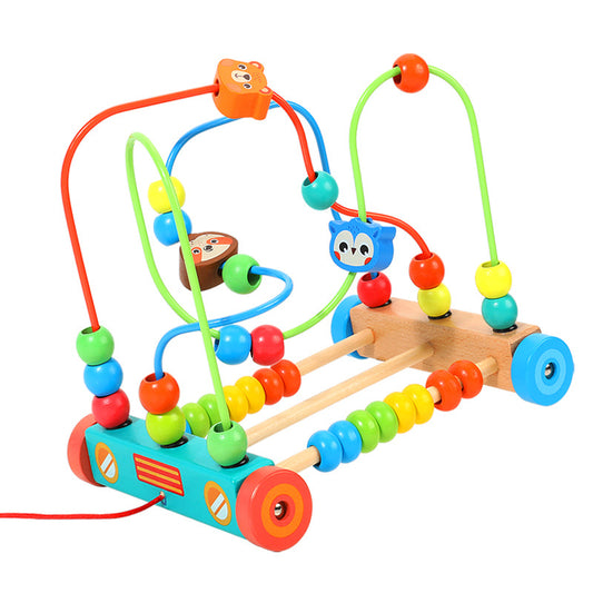 Wooden Animal Bead Maze Activity Toy for Toddlers