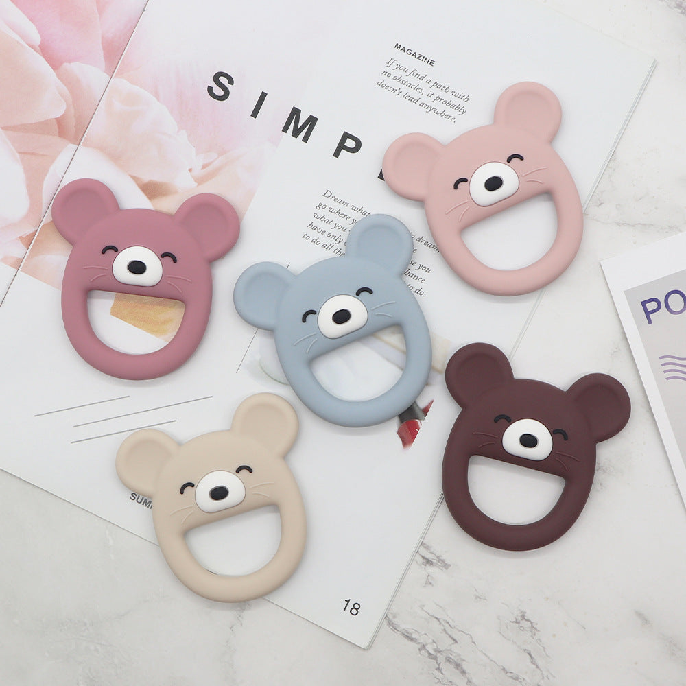 Silicone Baby Teething Toy Mouse Shape 10 Pieces Set 2