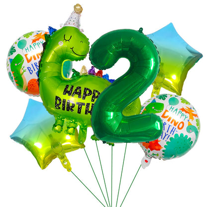 Dinosaur Foil Balloon Set Birthday Party Decoration 1Set 4