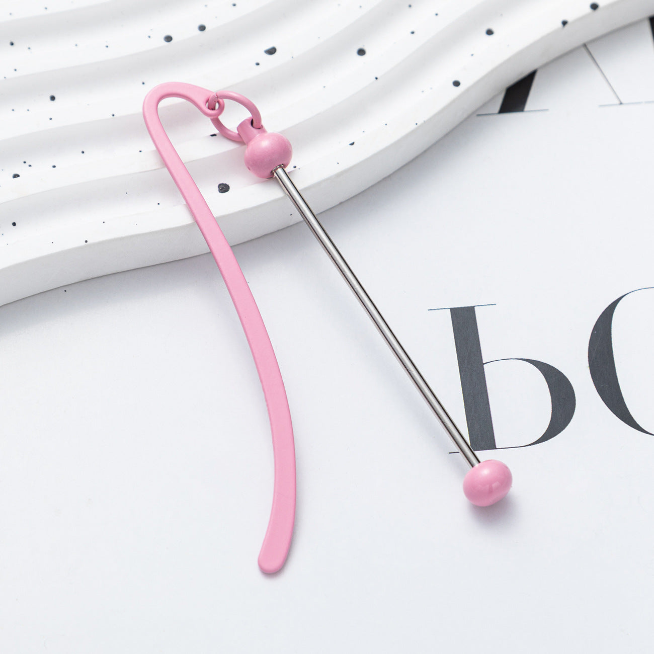 Beadable Bookmark Metal Creative DIY Metal Bookmark Craft Supplies 12