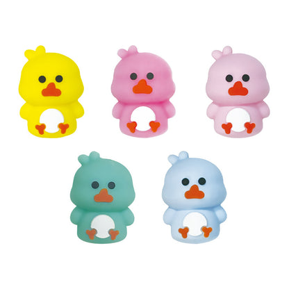 Silicone 3D Focal Beads Cartoon Chicken Side Profile