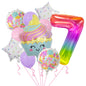 Cupcake and Number 3 Foil Balloons Birthday Party Decoration Set 20