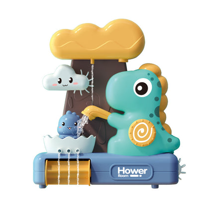 Dinosaur Waterwheel Bath Toy Cloud Design Plastic Bath Toy