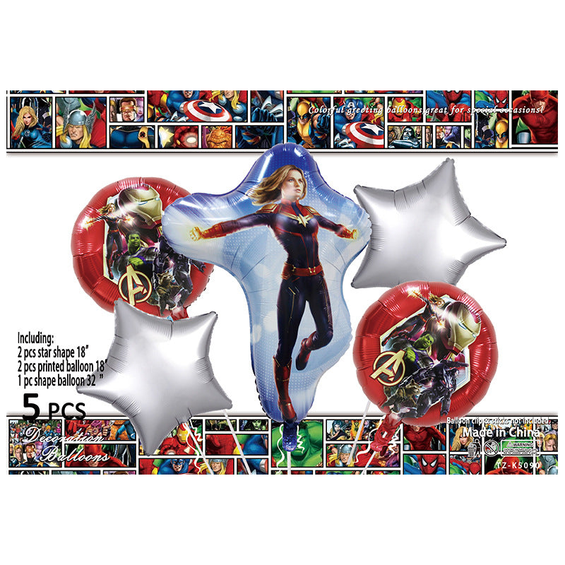 Cartoon Character Foil Balloon Set Kids Party Decoration 2 Sets 23